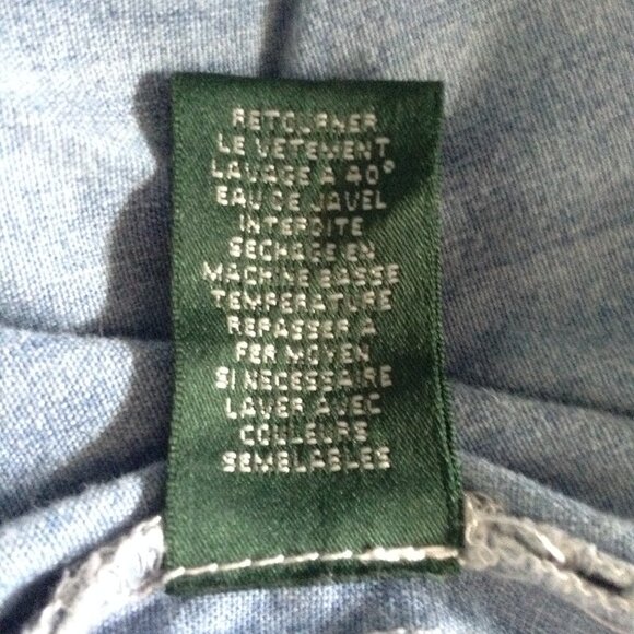 Lauren Jeans Co; Ralph Laurent; "M", Cotton, Denim, Hippie Vibes, Chic, Bohemian - Picture 6 of 6